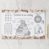 の結婚子供の活動の着色ランチョンマット ペーパーパッド (インサイチュ)