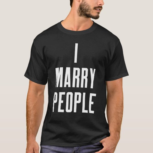 の結婚官吏がインターネット叙任大臣と結婚 Tシャツ (正面)