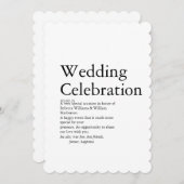 の結婚定義パーティー サンキューカード (正面/裏面)