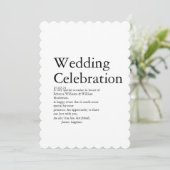 の結婚定義パーティー サンキューカード (スタンド正面)