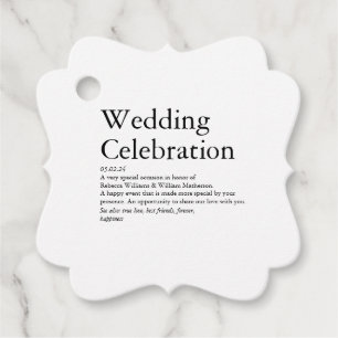 の結婚定義パーティー フェイバータグ