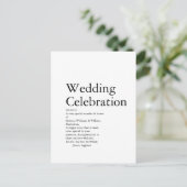 の結婚定義パーティー ポストカード (スタンド正面)