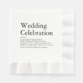 の結婚定義パーティー 縁ありランチョンナプキン (正面)