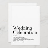 の結婚定義 招待状 (正面/裏面)