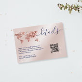 の結婚宛先ワールドマップ詳細QRコード 出欠カード