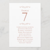 の結婚客席台番号バラ金ゴールドピンク (裏面)