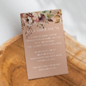の結婚宿泊 | ミュートされたピーチベージュ&QR エンクロージャーカード