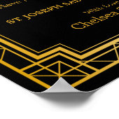 の結婚寄付看板 | Gatsbyアールデコ ポスター (角)