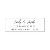 の結婚差出人住所ミニマルモダンリスト セルフインキングスタンプ (デザイン)