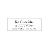 の結婚差出人住所ミニマルモダンリスト セルフインキングスタンプ (デザイン)