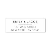 の結婚差出人住所ミニマルモダンリスト セルフインキングスタンプ (デザイン)