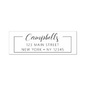 の結婚差出人住所ミニマルモダンリスト セルフインキングスタンプ (デザイン)