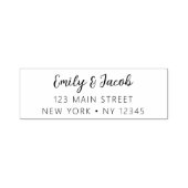 の結婚差出人住所ミニマルモダンリスト セルフインキングスタンプ (デザイン)