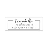 の結婚差出人住所ミニマルモダンリスト セルフインキングスタンプ (デザイン)