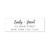 の結婚差出人住所ミニマルモダンリスト セルフインキングスタンプ (デザイン)