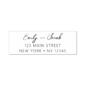 の結婚差出人住所ミニマルモダンリスト セルフインキングスタンプ (デザイン)