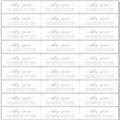 の結婚差出人住所ラベル2.64 x 0.85インチ27x シール (正面)
