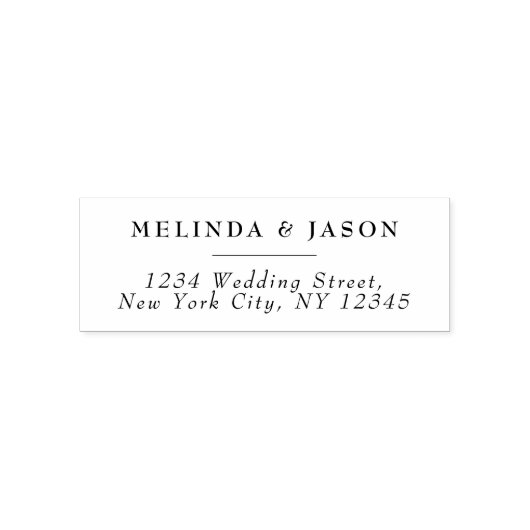 の結婚差出人住所日付の保モダン存 セルフインキングスタンプ (デザイン)