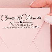 の結婚差出人住所書エレガント文字 セルフインキングスタンプ
