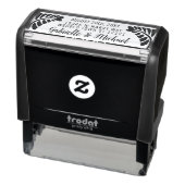 の結婚差出人住所植物性シダ名+日付 セルフインキングスタンプ (商品)