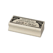 の結婚差出人住所植物性シダ名+日付 ラバースタンプ (スタンプ)