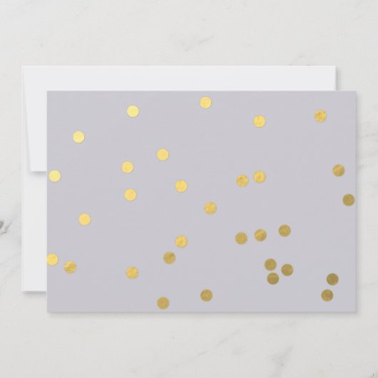 の結婚帽子箱紙吹雪日付招待状の保存 セーブザデート (裏面)