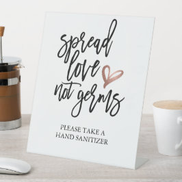 の結婚広がる愛はGerms Sanitizer 台座サイン