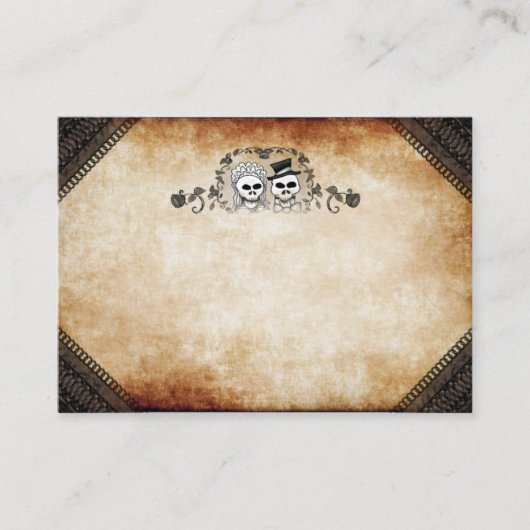 の結婚座席カー空白のド – 背面のフロント名 プレイスカード (正面)