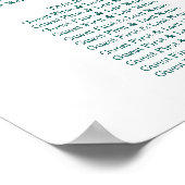 の結婚座席図の緑の風景13表 ポスター (角)