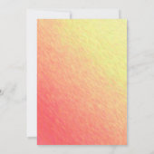 の結婚座席図 – 日の出のスペクトル –  招待状 (裏面)