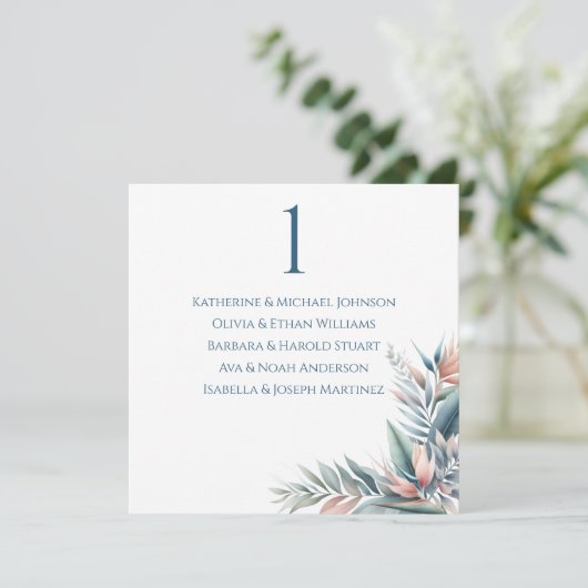の結婚座席図 – 熱帯の夢 招待状 (スタンド正面)