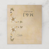 の結婚座席表とエスコート・カード プレイスカード (外部開封)