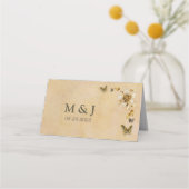 の結婚座席表とエスコート・カード プレイスカード (裏面)