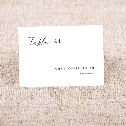 の結婚座席表とMeal Choice & Guest Name テーブルナンバー