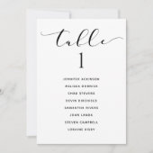 の結婚座席表の一覧カーエレガントド 招待状 (正面)