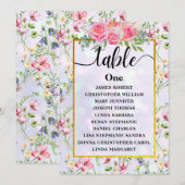 の結婚座席表の一覧カード シーズンカード (正面/裏面)
