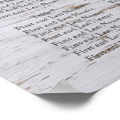 の結婚座席表の花が半分と半分に混じる ポスター (角)