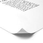 の結婚座席表は緑のエレガント兆し ポスター (角)