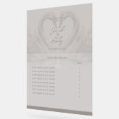 の結婚座席表アクリル記号 アクリルサイン (傾斜)