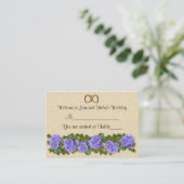 の結婚座席表アジサイのテーブル席 プレイスカード (スタンド正面)