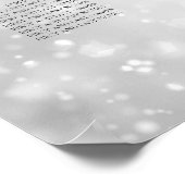 の結婚座席表シルバーきらめく灯 ポスター (角)