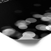 の結婚座席表シルバーライト ポスター (角)