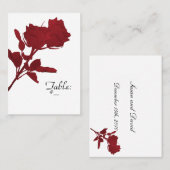 の結婚座席表テンプレート プレイスカード (正面/裏面)