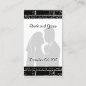 の結婚座席表テンプレート プレイスカード (裏面)