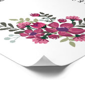 の結婚座席表テンプレート ポスター (角)