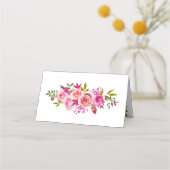 の結婚座席表バラ結晶テーブルカード プレイスカード (裏面)