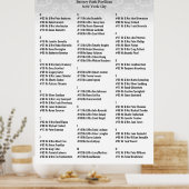 の結婚座席表ポスターホワイトフローラ36x60 ポスター (キッチン)