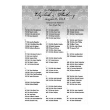 の結婚座席表ポスターホワイトフローラ