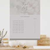 の結婚座席表ポスター ポスター (キッチン)