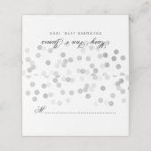 の結婚座席表銀箔グリッター灯 プレイスカード (外部開封)